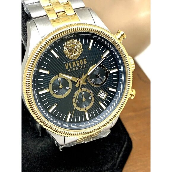 Versus by Versace Men's Watch VSP970221 Quartz Chronograph Two Tone Steel - Picture 1 of 14